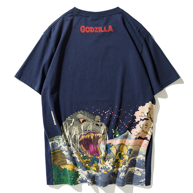 

2021 Comes New O-neck, Tight Homme Wave, Monster, T-shirt, a 4mj5, White