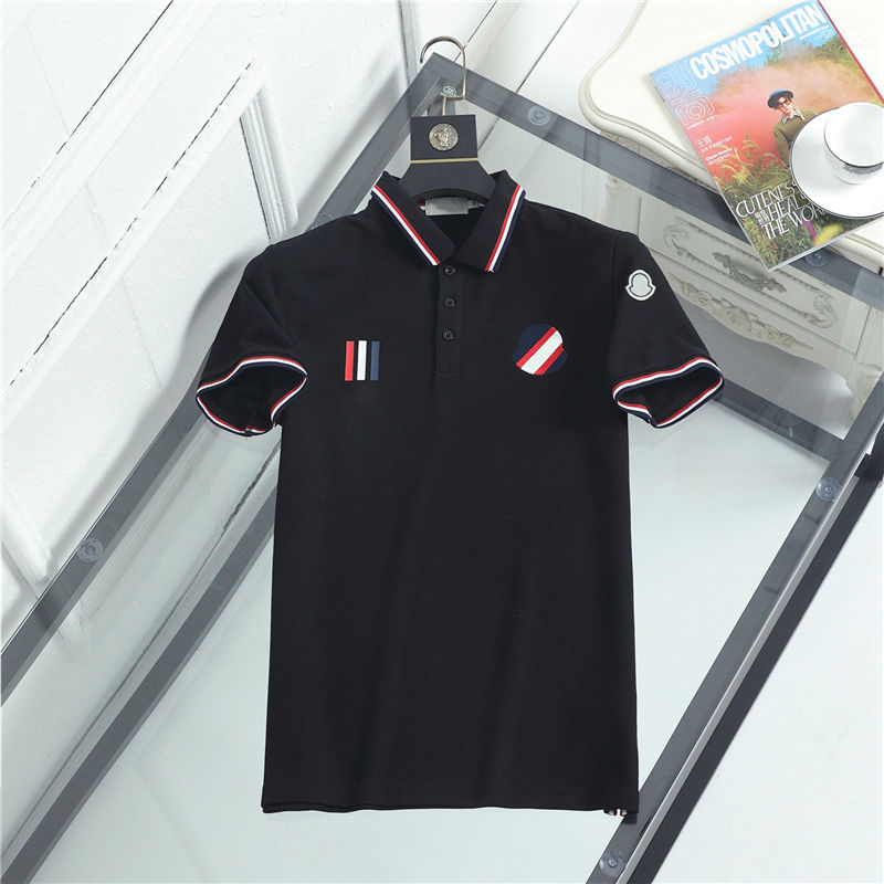 

QTT76 Mens Stylist T Shirt Embroidery Letter Men Women High Quality Summer Cotton Short Sleeves Couples Casual T Shirt Polo 2 Colors, White;black