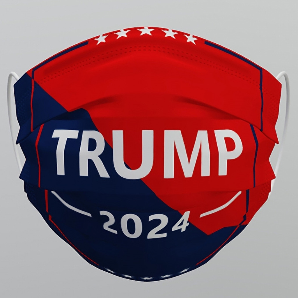 

Trump 2024 Face Mask 50PCS/PACK Disposable Masks President Donald Trump Anti Biden Never BIDEN MAGA KAG Republican USA Flags hH31O2ZM, Blue