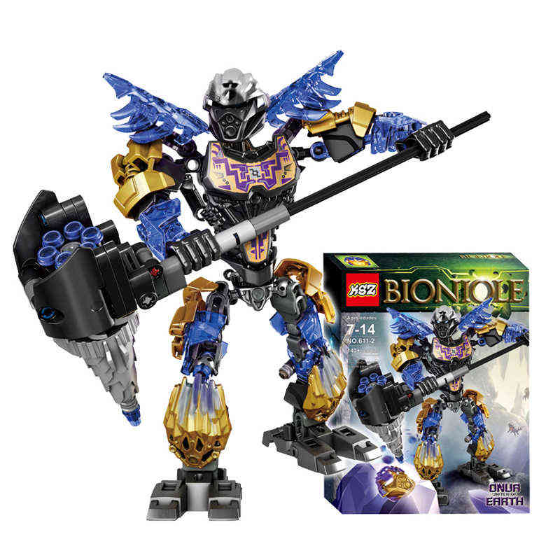 

BIONICLE Onua Uniter of Earth Action Figures Building Block Robot Toys For Kids Gift Compatible Major Brand 71309 143pcs/Set G1204