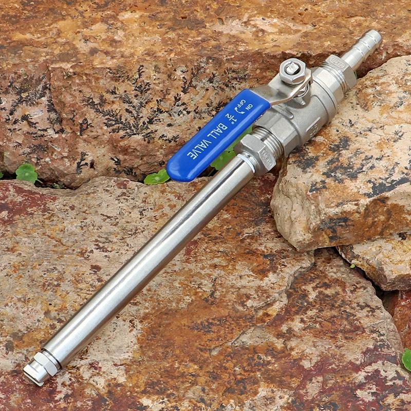 

Stainless steel extension rod fan nozzle watering car wash water gun