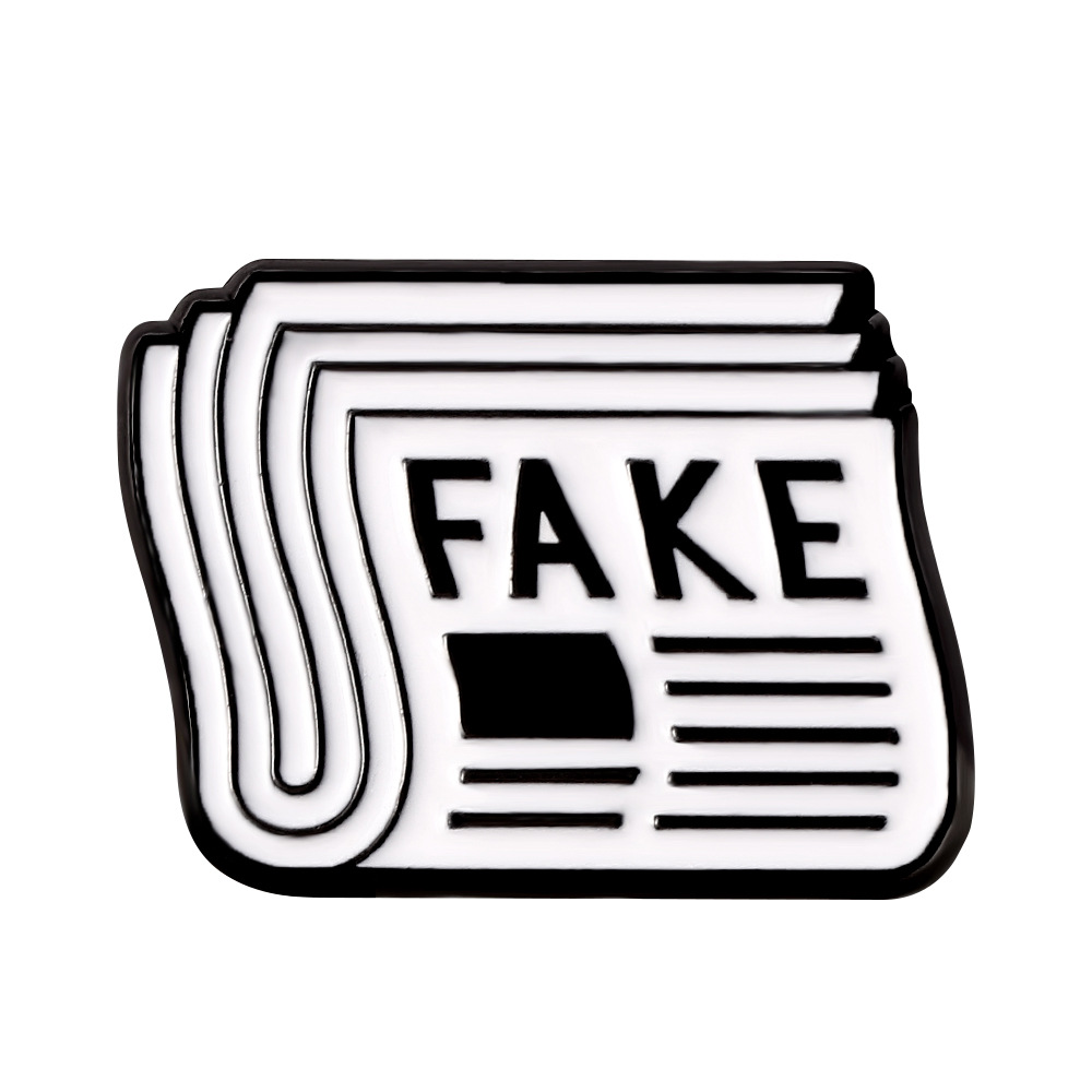 

Newspaper Backpack Enamel Pins, As picture