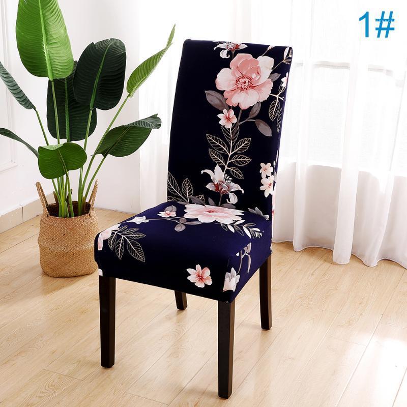 

Dining Chair Cover Floral Printed Slipcover Seat Home/Wedding/ Party Decor Covers