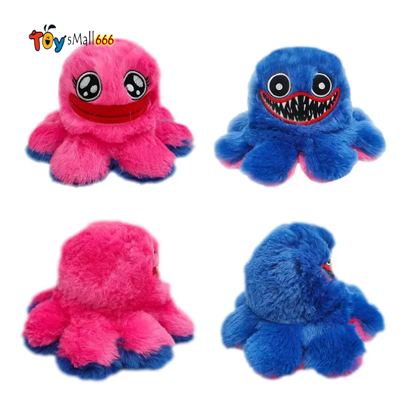 

DHL Playtime Huggy Wuggy Plush Toys Doll Bag Hanging Pendant Keychain Reverse Octopused Dolls Toy, Reversable