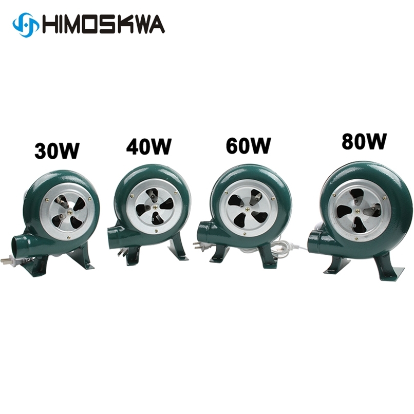 

220V~240V household blower Iron Barbecue blower Small centrifugal blower 30W 40W 60W 80W EU US Plug adapter Green for barbecue 211029