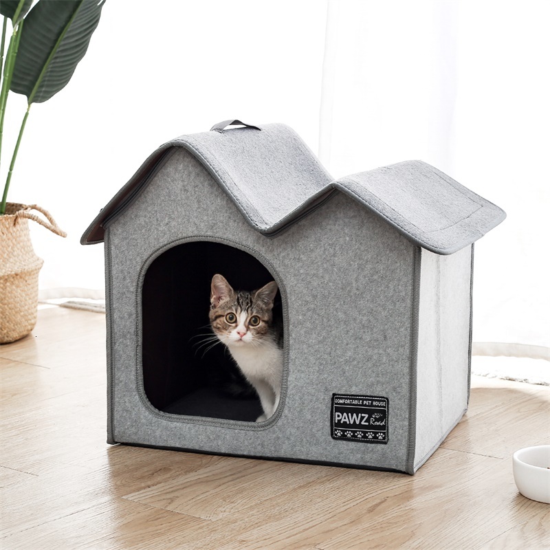 

2021 New Bed Removable Couple's for Small Medium-sized Dog Pillow Luxury Pet Products Gray Cat House Ut6k