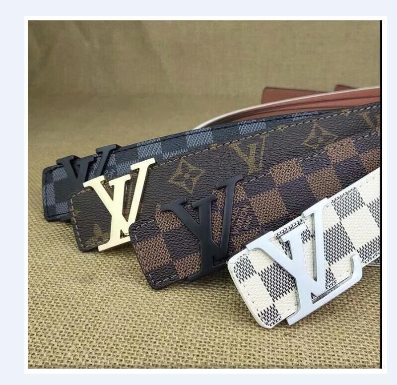 

988 LOUIS VITTON LV 2021 Fashion belts men belt women belt Big gold buckle genuine leather belt classical belts ceinture