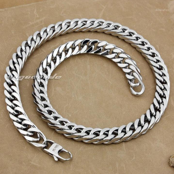 

Shiny Silver Fashion Necklace Solid 316L Stainless Steel Cool Men's Rocker 4S011 -- 18"~36" Chains