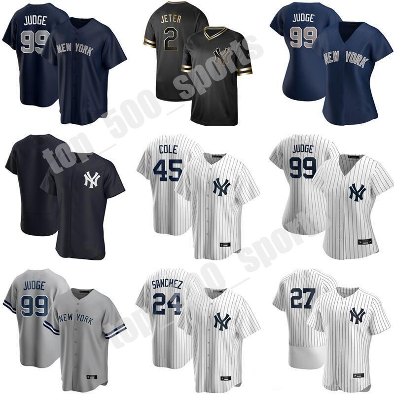 

Custom 2021 Men Women Youth Baseball 45 Gerrit Cole Jersey 2 Derek Jeter Gary Sanchez DJ LeMahieu Aaron Judge Gleyber Torres Stanton, Colour 9