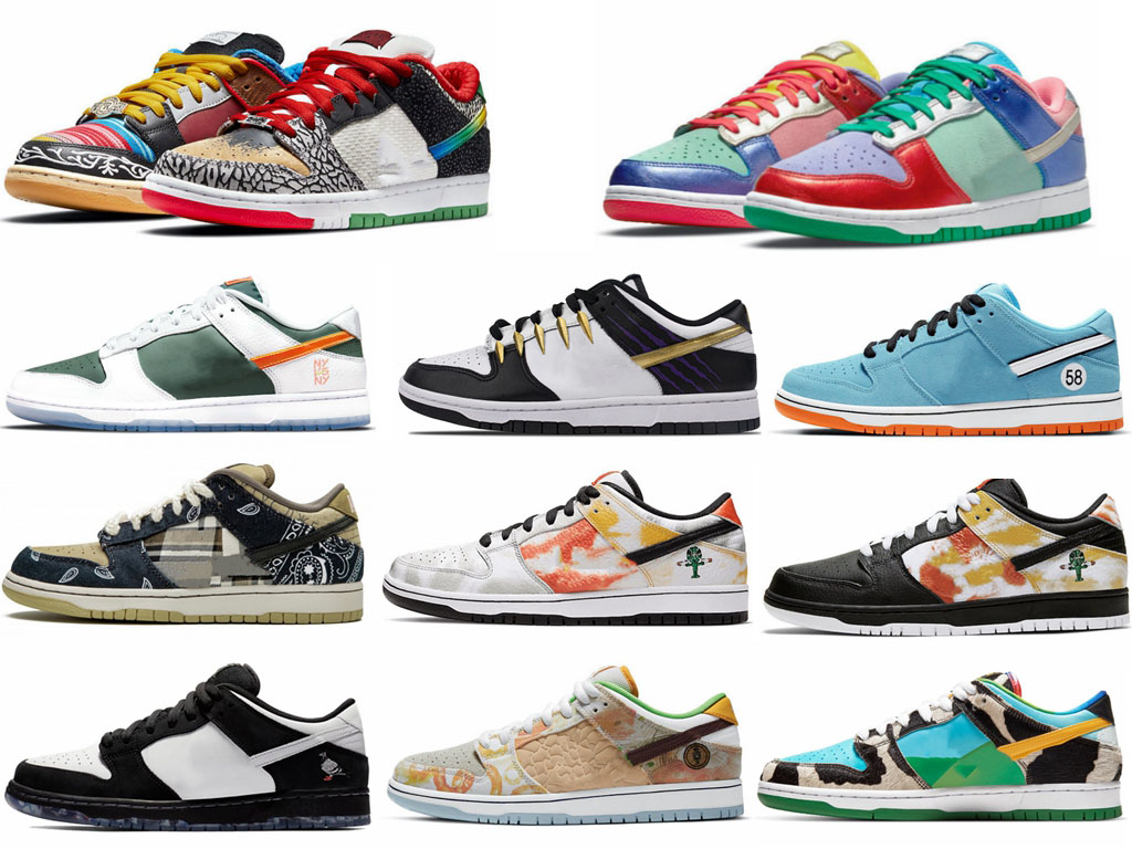 

TOP SB Low What The Running Shoes Men Women Chunky Sunset Pulse eggs Black Panther Paris Staple x panda pigeon Muslin Skate Sports Sneak size36~45, 36
