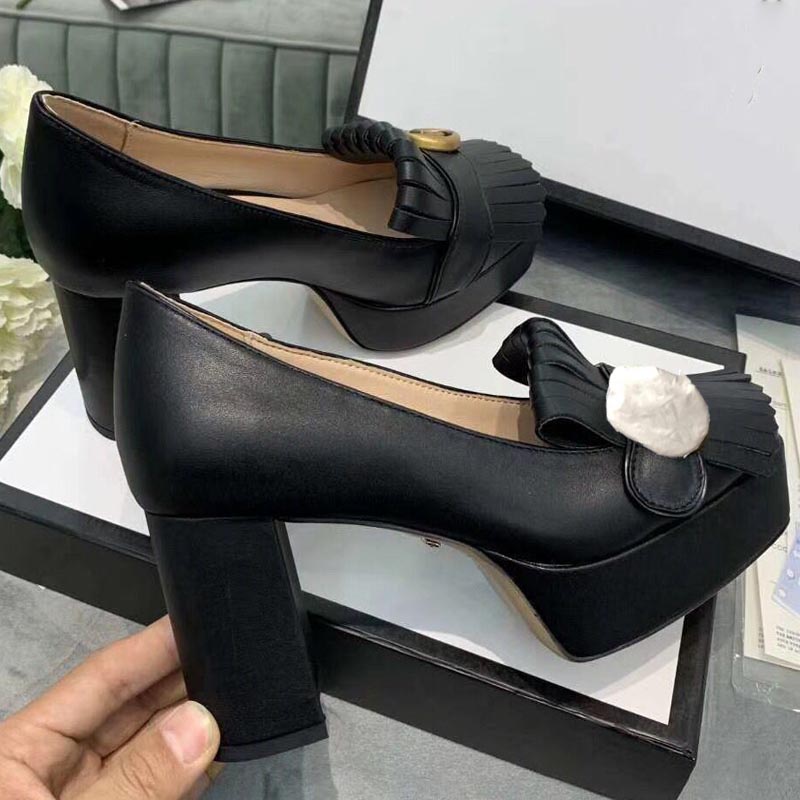 

beautiful bridal wedding shoes womens red bottom high heels designer office shoess metal decoration leather fashion work shoe, Extra shoebox