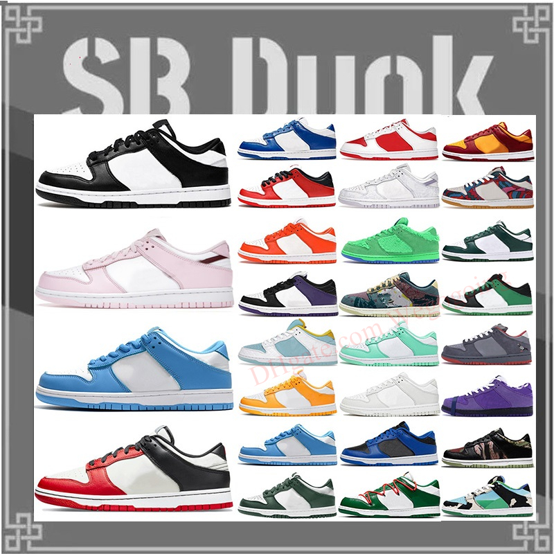 

High Quality SB Running Shoes Dunk Georgetown Pink Foam Championship Red Black White Low Coast UNC 75th Chicago Syracuse Grey Fog Women Mens Trainers Dunks Sneakers, 40
