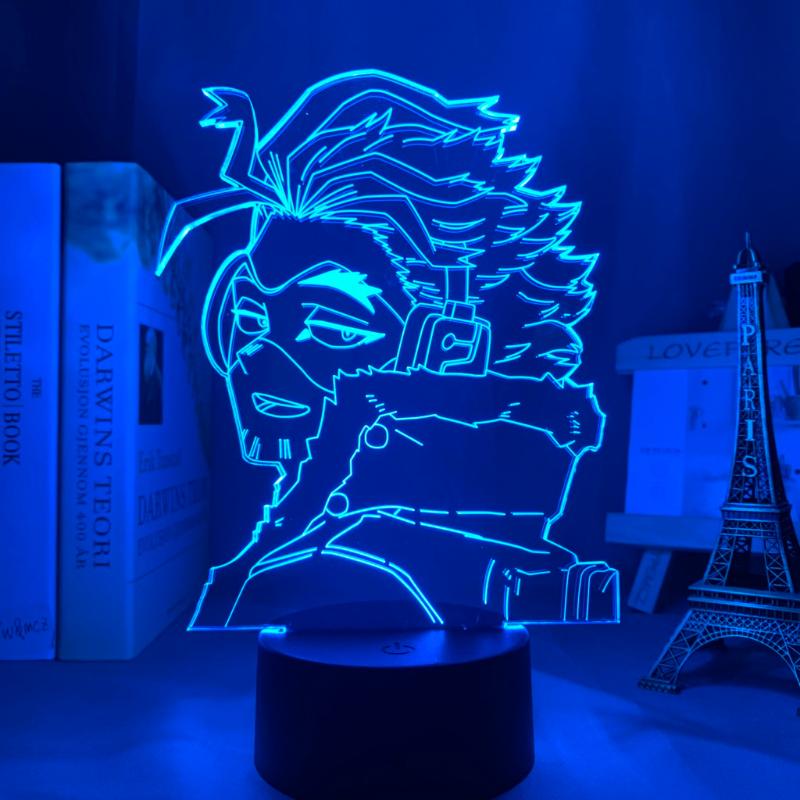 

Night Lights Anime 3d Lamp Hawks My Hero Academia For Bedroom Decor Birthday Gift Manga Gadget Keigo Takami Light