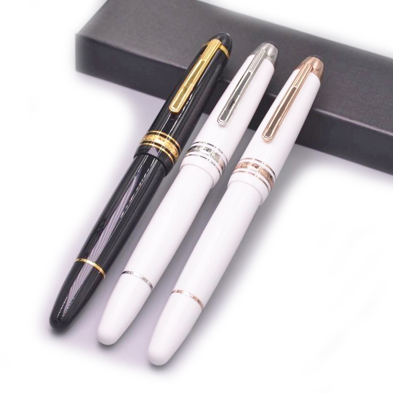

PURE PEARL Promotion High quality Msk-149 Black Resin Roller ball pen Classic Stationery Business office school supplies Writing smooth with Serial Number