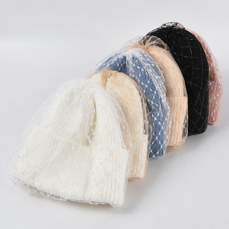 

2021 New for Winter Knit Slouchy Beanie Hat Warm Ski Hats Women Multicolor Skullcap Caps Soft Elastic Cap Sport Bonnet Y50t, As show