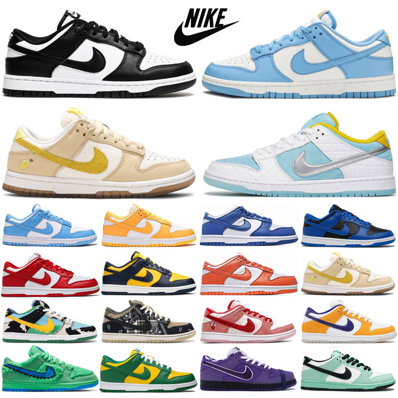 

SB Dunk Dunks low Running shoes for men women UNC Chunky Dunky Green Glow Black What The Kentucky Syracuse Pigeon Chicage womens sports sneakers trainer, Dwhite metallic gold hyper blue