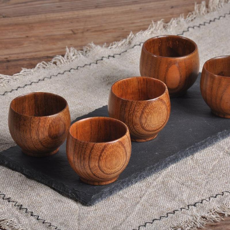 

Cups & Saucers Anti-corrosion Japanese-style Jujube Wooden Bar Drinkware Water Mug Coffee Cup Drinking Tea