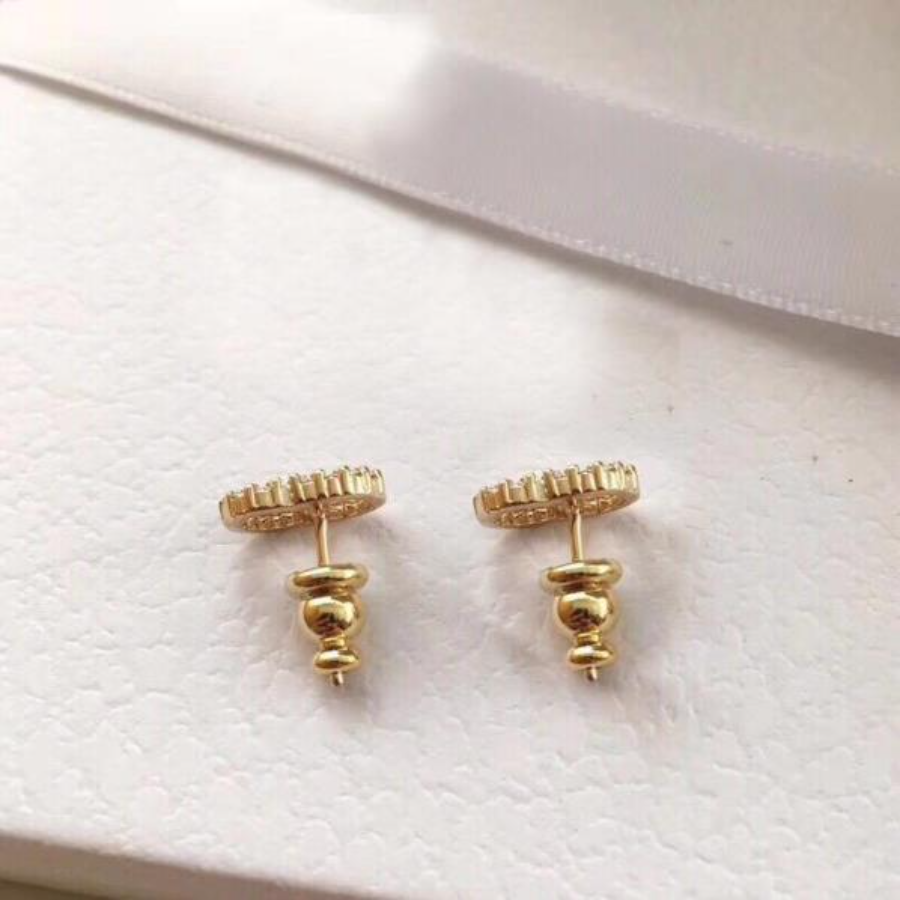 With BOX Fashion brand Have stamps pearl designer earrings for lady women Party wedding lovers gift engagement luxury jewelry for Bride HB20-image-706630367