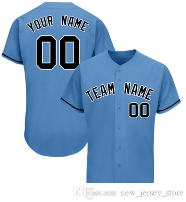 

Short Sleeve Baseball Jersey Customized Stitch Your Name/Number Breathable 054