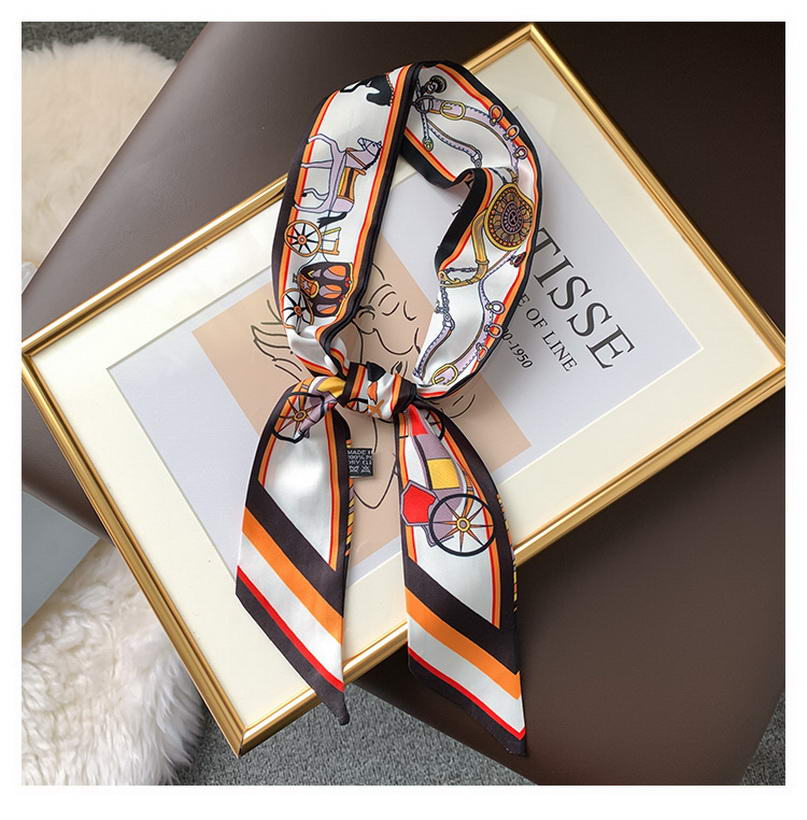 

new animal series Scarf Print Women Silk Scarf Fashion Head Scarf Brand Small Tie Handle Bag Ribbons Small Long Scarves, Blue;gray
