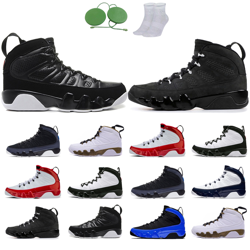 

9s man basketball shoes Anthracite Black white Blue Dream It Do Gym Red OG space Racer The Spirit UNC trainers Outdoors Sports Athletic All colors mans shoe Flat