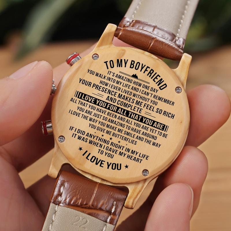 

Wristwatches To My Boyfriend- Fashion Luxury Watch Men Simple Casual Leather Clocks Mens Watches Couple Sports Quartz Wristwatch, Sjm4706
