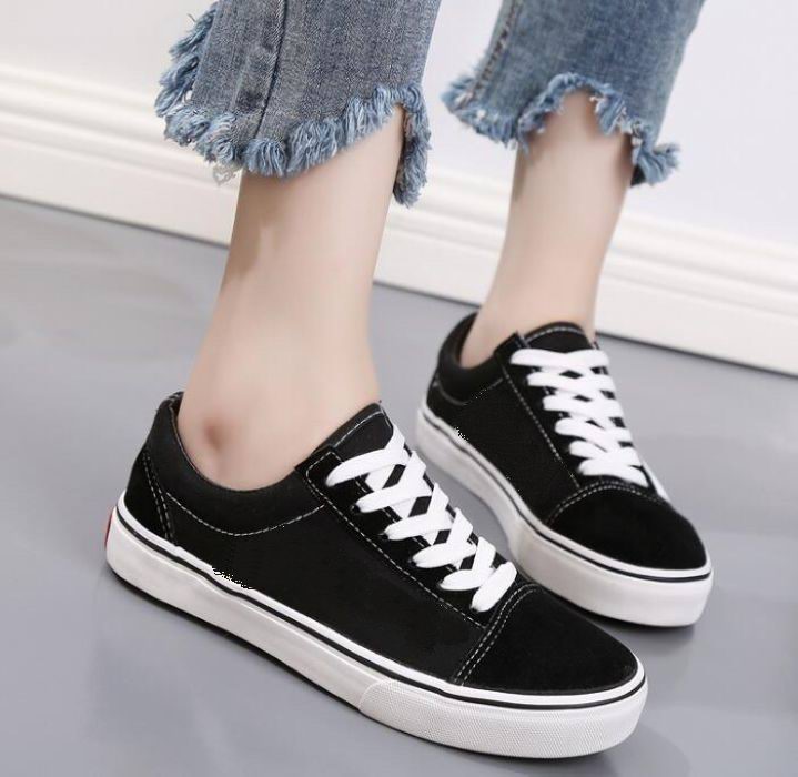 

FREE SHIPPING HOT Classics Canvas Men Women Casual Shoes Classic Black White/all black Skateboard Shoes, Back