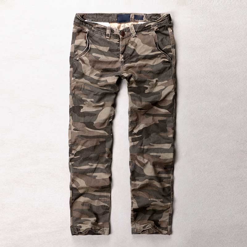 

2021 New Fashion Casual Male Camouflage Cotton Military Army Style Pants Fashionable Corridors Men Clothes 43s7, Navy blue.