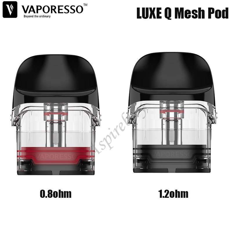 

Vaporesso LUXE Q Pod Cartridge 2ml Visible Pod 0.8ohm & 1.2ohm Mesh Pod Adjustable Airflow SSS Leak-resistant for LUXE Q KIT Authentic