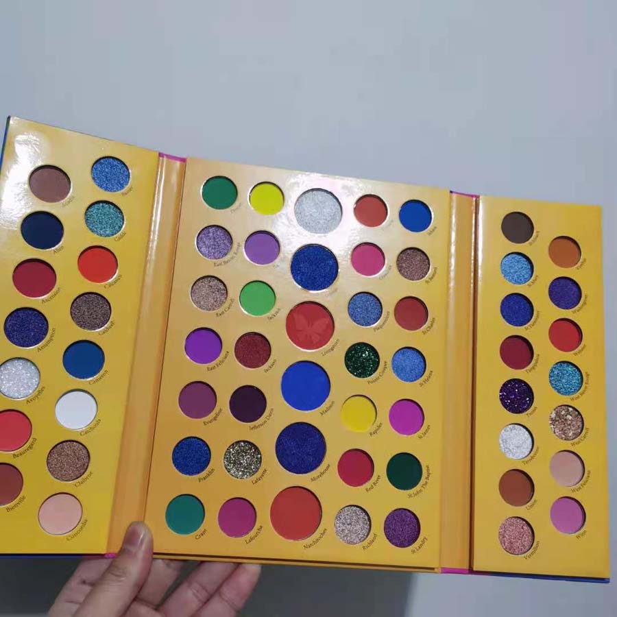 Long-lasting Waterproof Bright Color Eyeshadow Palette 64 Colors Matte & Shimmer Eye Pressed Powder Brighten Cosmetics Easy To Wear DHL-image-658219281