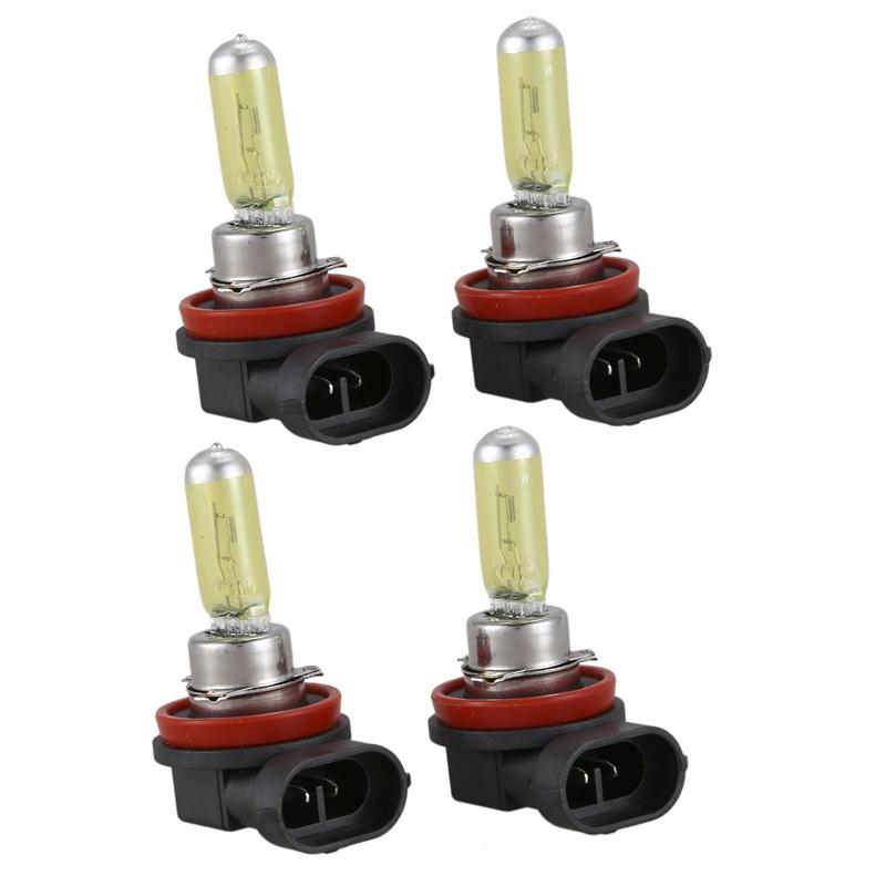 

Car Headlights 4X H11 55W 3000K Golden Yellow Xenon HID Halogen Light Fog Lamp Bulb Headlight