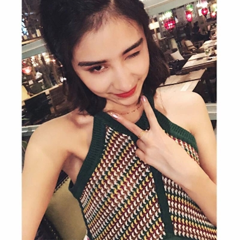 

ZAWFL summer women sexy v-neck spaghetti strap dress slim knitted Casul sleeveless Striped street ladies elegant 210525, Picture color