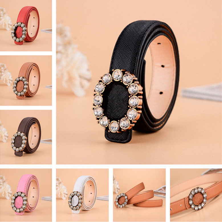 

Kids Belts Fashion Baby Girls Boys Belt Needle Buckle With Diamond Waistbands Lichee Pattern Teenager Children Elegant Letter Waistbelts Gifts 2.3cm Width, White