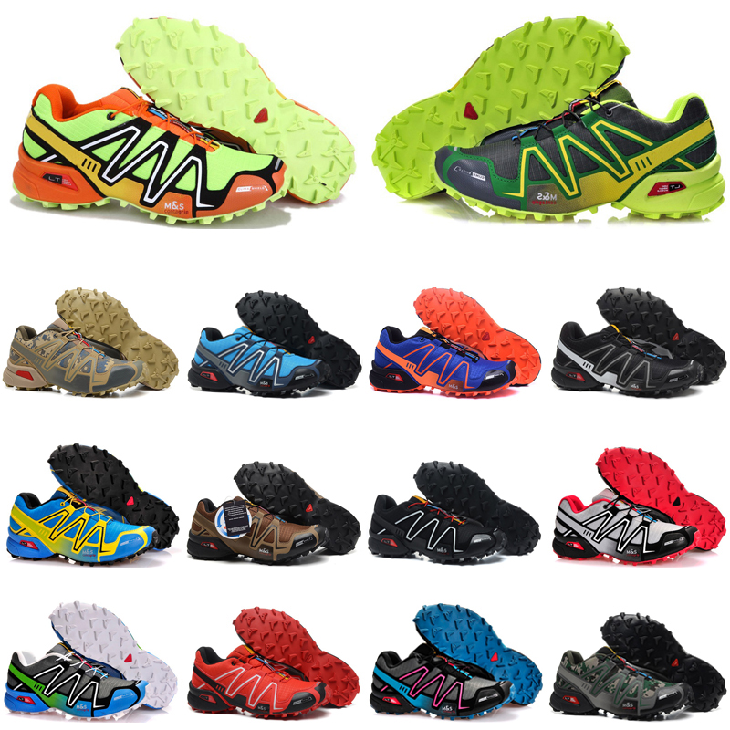 

cheaper speed cross 3 outdoor mens running shoes SpeedCross runner Jogging III Black Green Pink Grey #11 Men Trainers Sports Sneakers chaussures zapatos, Color #25