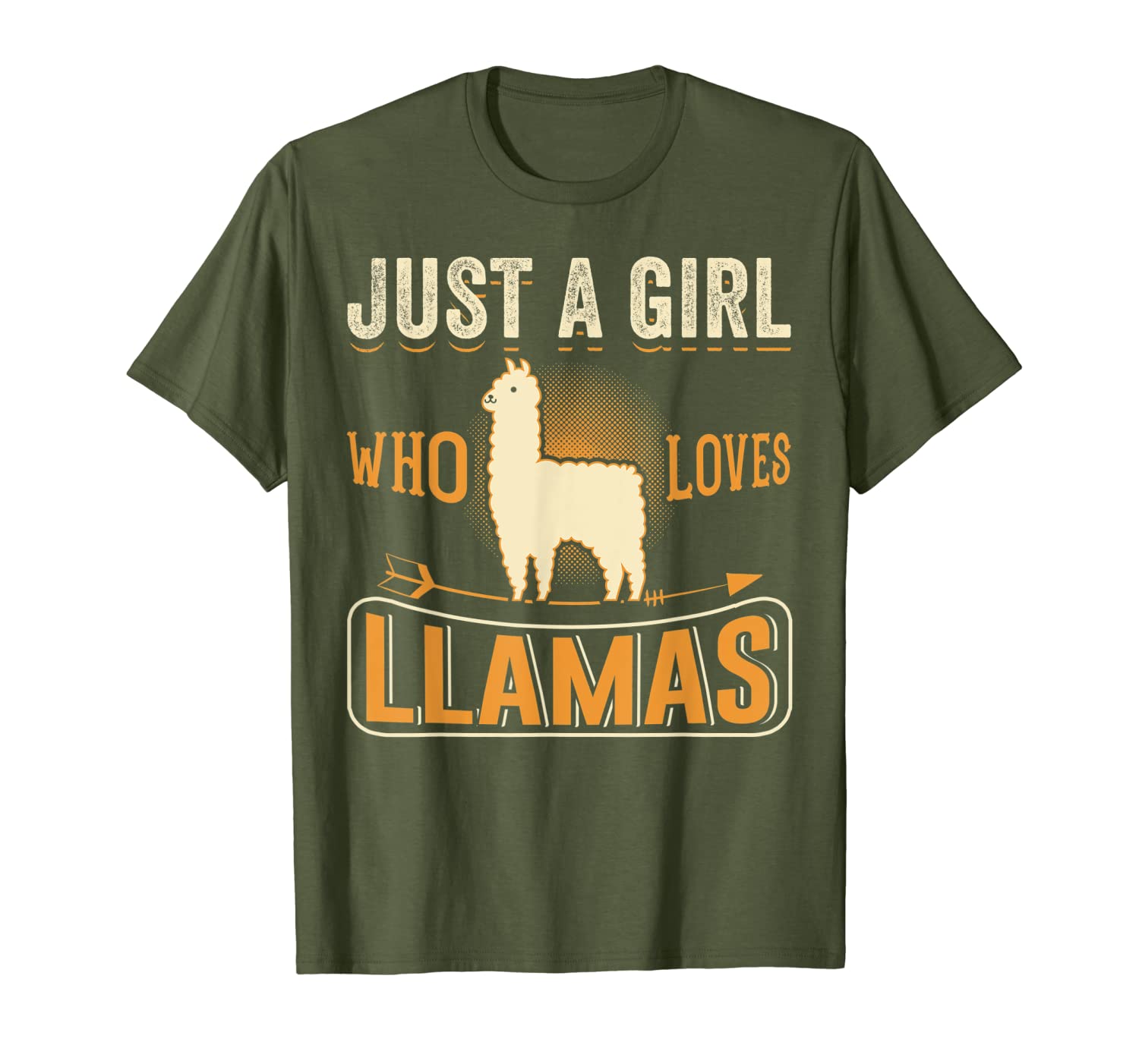 Just A Girl Who Loves Llamas T-Shirt Funny Llama Gifts-image-703249744