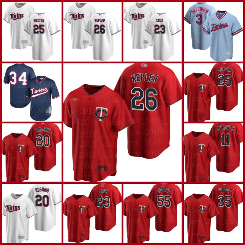 

Minnesota 22 Miguel Sano Twins Jerseys 25 Byron Buxton 11 Jorge Polanco Nelson Cruz Max Kepler Josh Donaldson Mitch Garver Alex Kirilloff as, Custom cool base men jersey