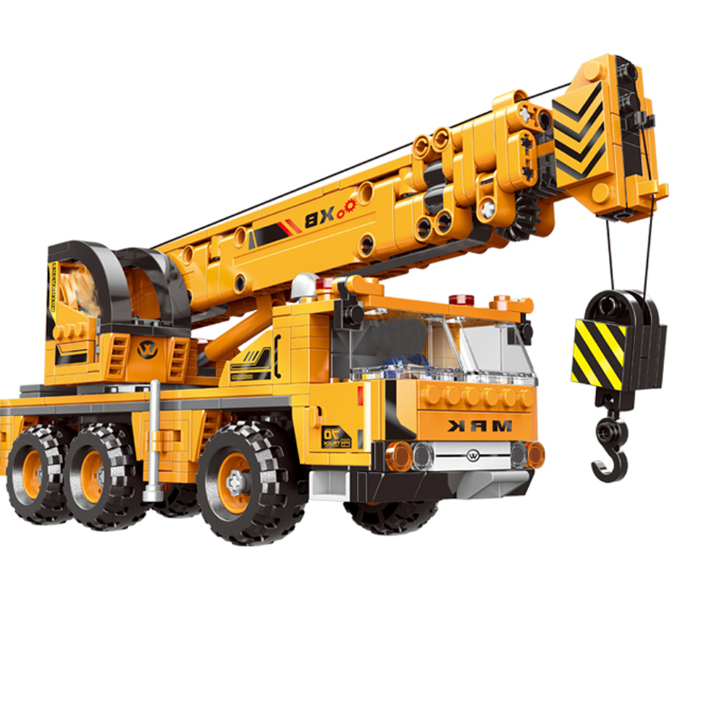 

Building Blocks Brick Crane Crawler Truck Toy Model Kits Construction Lift Engineering Toys For Boys Kids Birthday Gifts