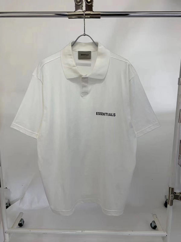 

2021 New Ss Fog Style 1:1 Essentials Printed Women Shirt Tees Hiphop Men Casual Cotton Polo Shirts Sq6p, Camel
