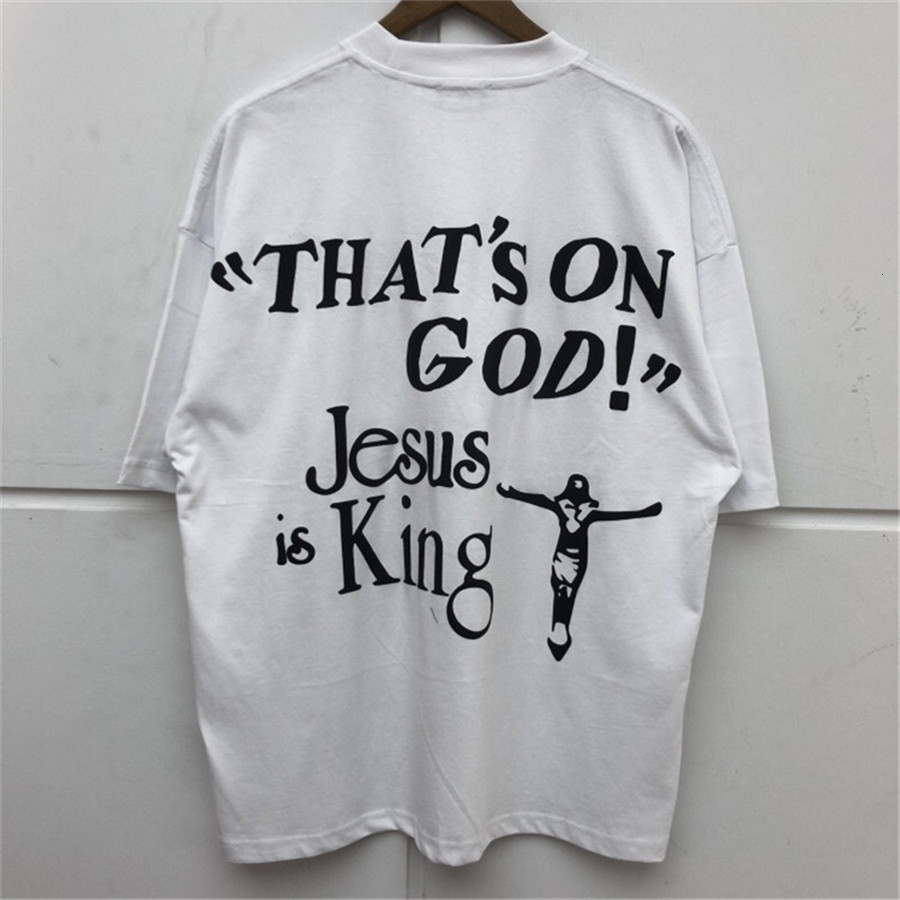 

2021 New West T-shirts Casuais Das Mulheres Dos Homens Kanye 1:03 Presentes Domingo Topos Deus Jesus o Rei Vero Primavera t 3qav