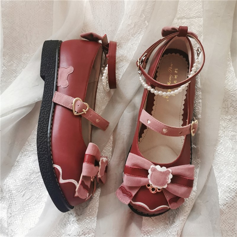 

Sweet Girls of the Feminine Gender Kawaii Heels Beautiful Japanese Party Anime Lolita Women's Harujuku Cosplay Shoes Hoop Fivela Toe Hpir