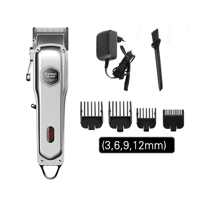 

all-metal professional clipper for barber rechargeable hair trimmer men electric beard shaver cutting machine Without box Choose