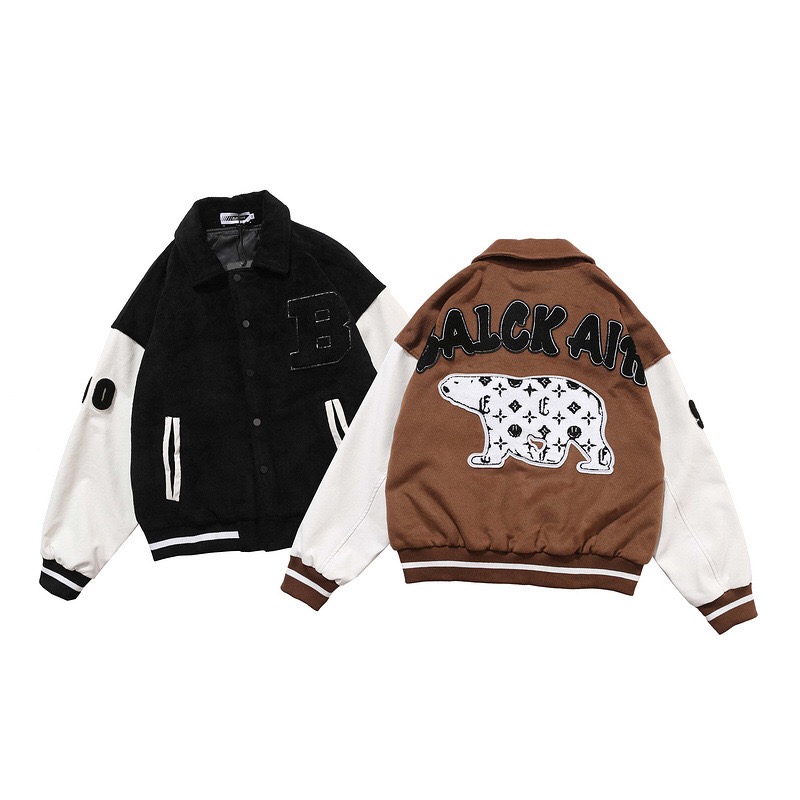 MINDYGOO high quality wholesale OEM custom designer women sports fur fleece high fashion streatwear bomber puffer mens jacket