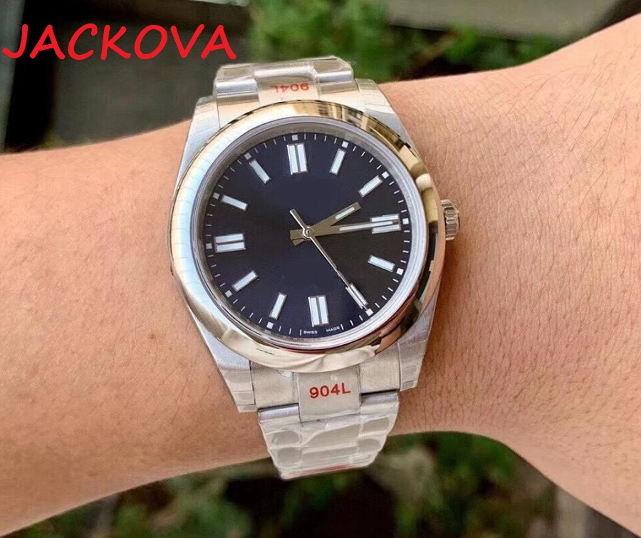 

Best Quality Womens Mens 36mm 41mm Watches Wristwatches Perpetual New No Date Steel Domed Automatic Mechanical Movement Watch, Slivery;brown