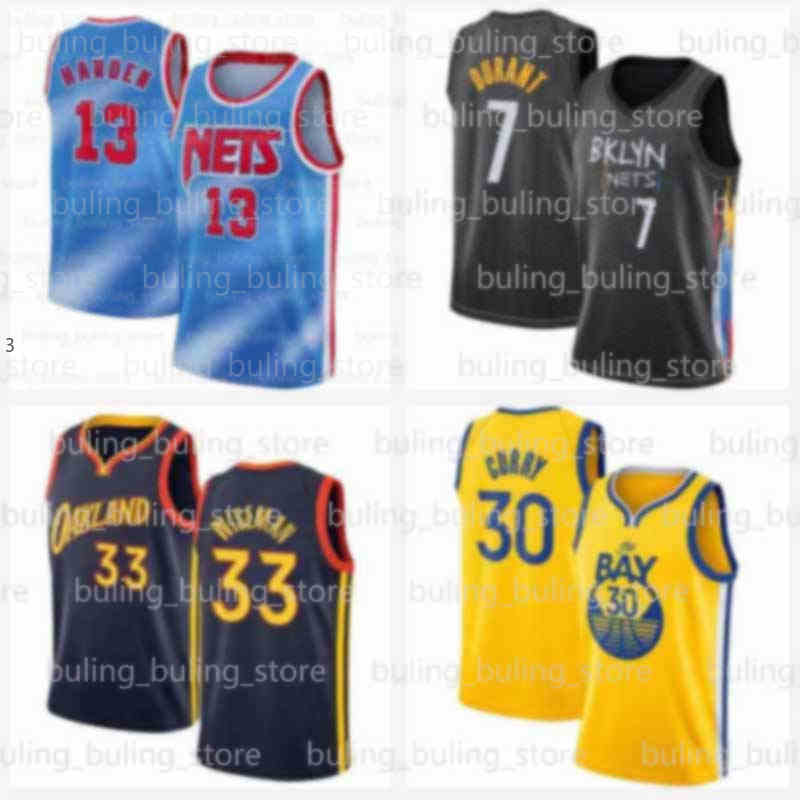 

BrooklynNetsJames 13 Harden Jersey Kyrie Kevin 7 Durant Basketball Jerseys 11 Irving Golden StateWarriorsStephen 30 Curry 33 Wiseman 2021