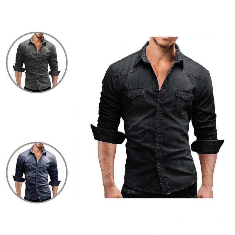 

Men's Casual Shirts Male Shirt Fit Men Handsome Colorfast Great Breathable Spring, White;black