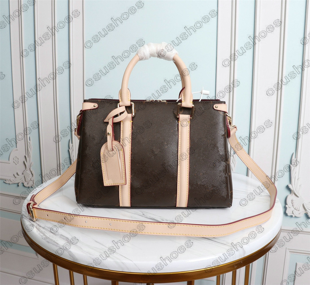 

Womens Tote Open Handbag BB Designer Luxurys Canvas Leather Shoulder Bags Womens Crossbody Tote Large Capacity Messenger Bag M44815 M4481616