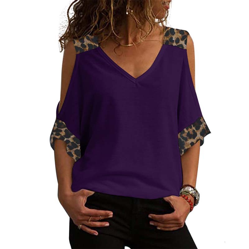 

2021 New Vintage t Women Summer Print V-neck 3/4 Sleeve Plus Size T-shirt Off Shoulder Tops Casual Tee Shirt Femme Hdym, White