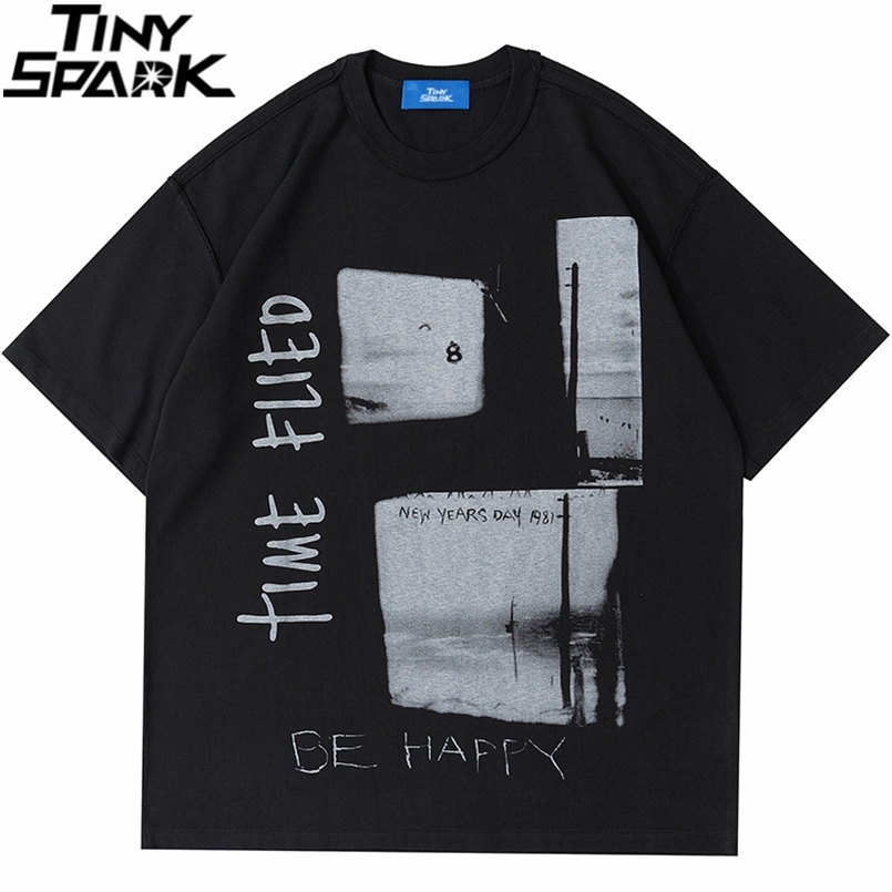 

Graphic Letter Print Oversize Tshirt Men Hip Hop Streetwear T Shirt Harajuku Cotton Loose Short Sleeve T-Shirt Tops Tees 210707, A6411001