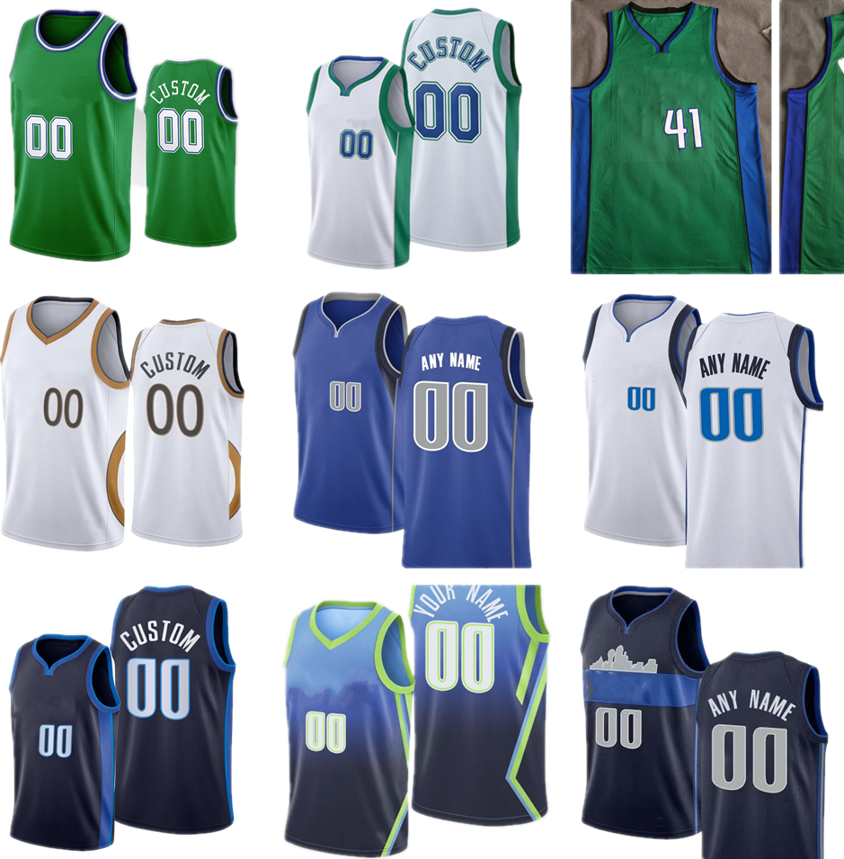 

Printed 75th Basketball Jerseys Doncic Porzingis Hardaway Marjanovic Powell Bullock Kleber Finney-Smith Brown Burke Green Brunson Omoruyi McLaughlin Ntilikina