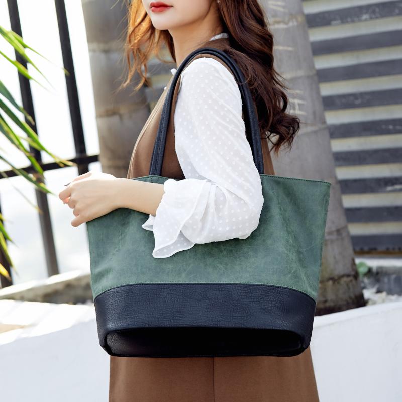 

Duffel Bags Lady Fashion PU Leather Handbags Large Capacity Luxury Designer Free Traveling Hand For Women, Brown
